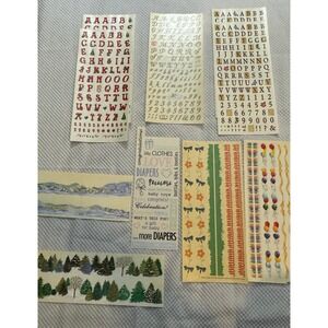 Lot of 10 SandyLion Scrapbooking Sticker sheets Read Note